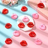 10Pcs 2 Colors Opaque Resin Pendants RESI-YW0003-46-4