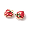 2Pcs Brass Enamel Charms KK-YW0001-70-2