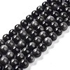 Natural Silver Obsidian Beads Strands X-G-D083-01A-1