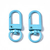 Spray Painted Eco-Friendly Alloy Swivel Snap Hooks Clasps PALLOY-T080-02-NR-3