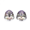 Electroplate K9 Glass Rhinestone Beads EGLA-L013-001-2