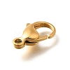 316 Stainless Steel Lobster Claw Clasps STAS-D288-09G-2