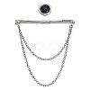 1Pc Brass Hanging Chains Collar Pins Tie Clips DIY-CA0005-89P-1