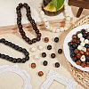 Globleland 400Pcs 4 Colors Wood European Beads WOOD-GL0001-15-4