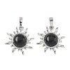 Natural Obsidian Pendants G-F786-08P-30-1
