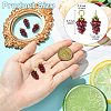 Natural Garnet Round Beaded Grape Pendants G-CJC0007-01-2