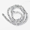 Electroplate Transparent Glass Beads Strands EGLA-A034-T10mm-M16-2