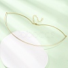 1.5MM Brass Torque Choker Necklaces KK-CBA3297-12G-2