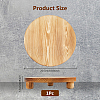 Wood Round Plant Saucer AJEW-WH0473-07A-2