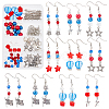 Independence Day Theme Drop Earring DIY Making Kit DIY-SC0018-27-1