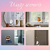 Waterproof Reflective Plastic Mirror Stickers DIY-WH0668-004-3