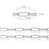 Brass Paperclip Chains CHC-S008-001B-P-6