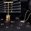 36Pcs 6 Style 304 Stainless Steel Linking Rings STAS-UN0033-66-3