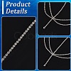 Brass Rhinestone Bridal Headbands for Women OHAR-WH20014-003S-7
