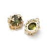 Brass Micro Pave Cubic Zirconia Connector Charms KK-P355-12G-02-2