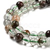 Natural Green Lodolite Quartz/Garden Quartz Beads Strands G-G933-03B-01-3