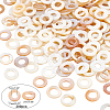 200pcs Natural Freshwater Shell Linking Rings SHEL-PH0001-22-4