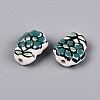 Handmade Porcelain Ceramic Beads PORC-Q005-08E-2