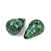 Dyed Synthetic Turquoise 3 Hole Guru Beads G-C198-01C-06-2