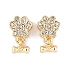 Rack Plating Alloy Rhinestone European Dangle Charms FIND-C055-19M-2