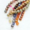 Natural & Synthetic Mixed Stone Beads Strands G-G151-12mm-M1-2