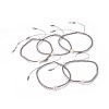 Adjustable Nylon Cord Braided Bead Bracelets BJEW-P256-B01-2
