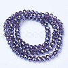 Electroplate Glass Beads Strands EGLA-A034-T10mm-A16-2