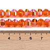 Electroplate Transparent Glass Beads Strands EGLA-B011-08A-AB10-4