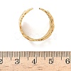 Adjustable 304 Stainless Steel Cuff Open Rings for Women RJEW-Z122-03G-05-5