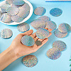 150Pcs PVC Paillette/Sequin Links PVC-TA0001-07A-7