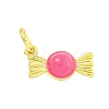Rack Plating Brass Enamel Pendants KK-U021-04B-G-1
