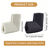 8Pcs 2 Colors Self Adhesive Rubber Furniture Corner Guards AJEW-CN0002-29-2