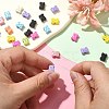 Spray Painted Alloy Beads FIND-CJ0001-46B-3