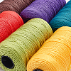 6 Roll 6 Colors 3-Ply Polypropylene Ice Silk Knitting Crochet Yarn OCOR-WR0001-41-3