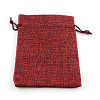 Burlap Packing Pouches Drawstring Bags ABAG-Q050-15x20-06-1