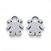 Tarnish Resistant 304 Stainless Steel Charms STAS-N092-24-2