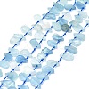 Raw Rough Natural Aquamarine Beads Strands G-E576-19-1