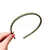 Resin Braided Thin Hair Bands OHAR-PW0003-191H-1