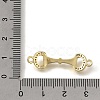 Brass Brass Micro Pave Clear Cubic Zirconia Horse Bit Links Connector Charms KK-C262-27G-3