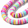 Handmade Polymer Clay Beads Strands CLAY-R089-6mm-137-2