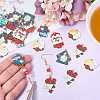 30Pcs 6 Styles Mother's Day Alloy Enamel Pendants ENAM-SZ0003-47-6
