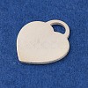 925 Sterling Silver Blank Pendants STER-F057-03S-04-2