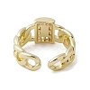 Brass with Cubic Zirconia Adjustable Rings RJEW-K257-61G-3
