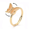 Butterfly Fidget Ring for Anxiety Stress Relief RJEW-P024-01A-3