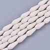 Opaque Solid Color Glass Beads Strands GLAA-T009-001F-1
