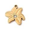 304 Stainless Steel Pendants STAS-K297-02B-G-1