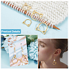 Alloy Knitting Stitch Marker Rings FIND-WH0036-89G-4