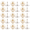 20Pcs ABS Plastic Pearl No Sewing Buttons BUTT-CY0001-22B-6