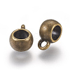 Tibetan Style Alloy Tube Bails LS-TIBEP-LFH251Y-AB-FF-2