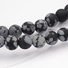 Natural Snowflake Obsidian Gemstone Beads G-J338-03-4mm-1
